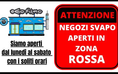 Negozi sigarette elettroniche aperti zona rossa e Lockdown Roma
